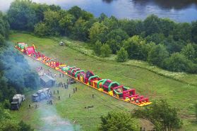 100-meter long Inflatable Obstacle Course 