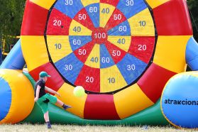 Inflatable Dartboard - is a mix of both world-famous sports, soccer and darts.